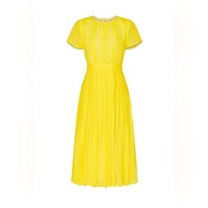 J. Crew midi dress in embroidered chiffon